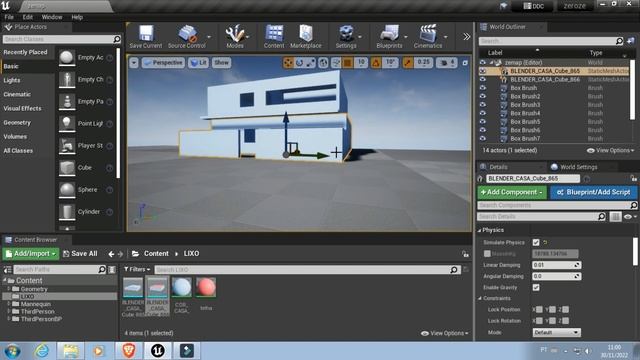BLENDER UNREAL ENGINE 4 COMO IMPORTAR UMA CASA смотреть онлайн