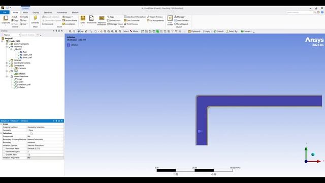 Ansys Fluent tutorial | Parametric analysis for mesh sensitivity (Grid resolution) | part 2/3 смотреть онлайн