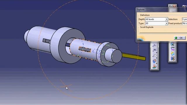 socket and spigot joint Catia V5(CAD) смотреть онлайн