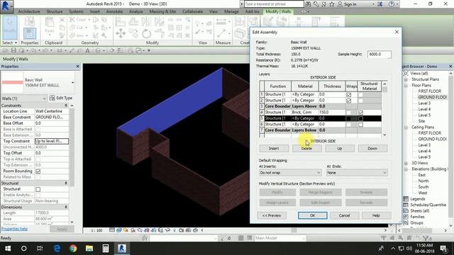 Revit 3D modeling( how to apply wall with plaster & paint смотреть онлайн