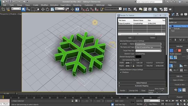 Speed up rendering times in 3dsmax by Baking - Simple tutorial смотреть онлайн