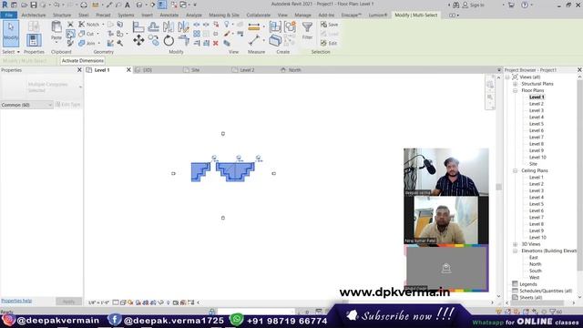 Wall Openings in Revit Complete Tutorial in Hindi by Deepak Verma смотреть онлайн
