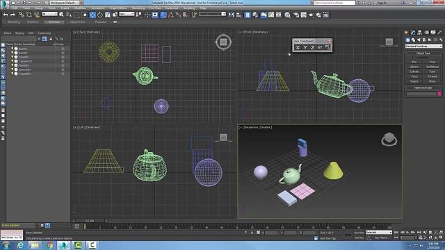 3ds Max 02-13 Axis Constraints Toolbar смотреть онлайн