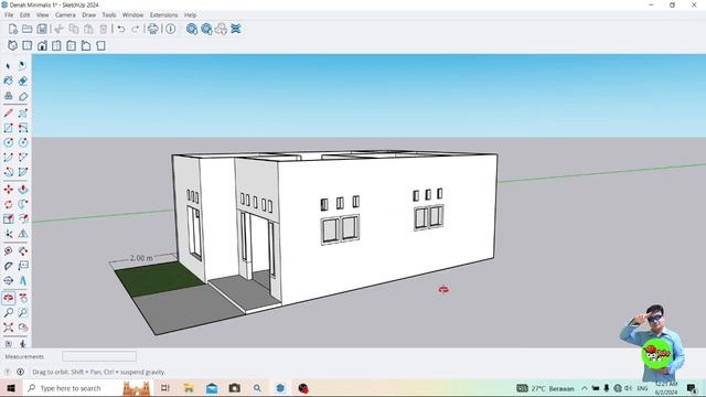 Cara Membuat Rumah Minimalis di SketchUp || Belajar Desain Rumah смотреть онлайн