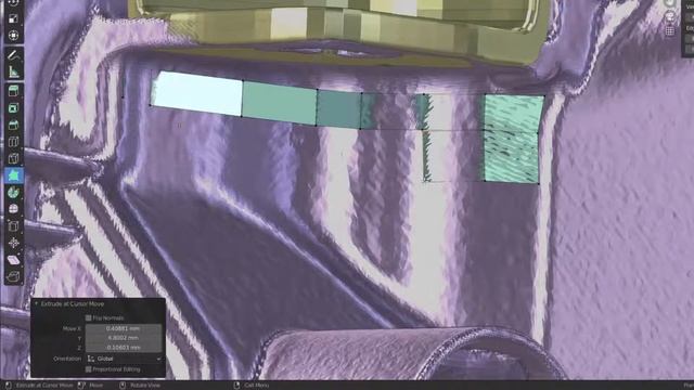 Blender. Headlight Scan Retopology  (Ретопологирование скана. Георгий Н.)