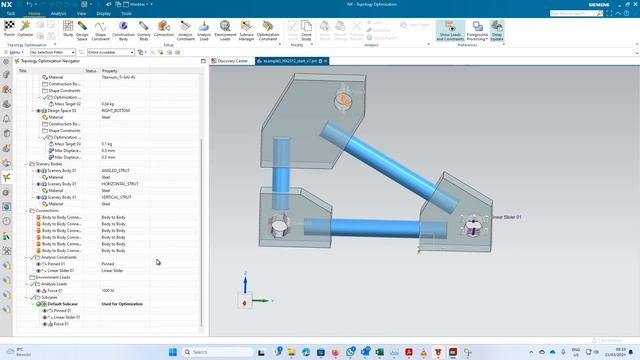 How to use NX2312 topology optimization with multiple bodies смотреть онлайн