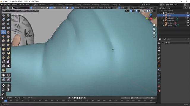 Time-lapse-15 | Sculpting A Creature In Blender 2.9 смотреть онлайн