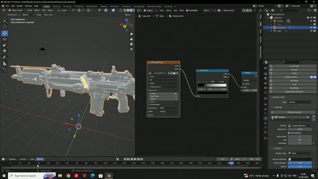 Blender 3.6 Tutorial - Particle Reveal Effect Animation #blendertutorial смотреть онлайн