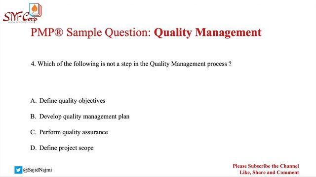 Free PMP® Quality Management Q&A- 1 смотреть онлайн