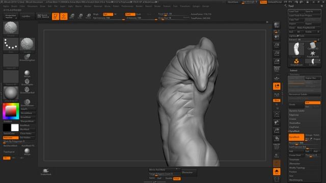 Zbrush Woman Body Sculpt 여자바디 스컬핑 제작 시연수업 / 인체모델링 게임캐릭터 #6..By MODU샘 смотреть онлайн