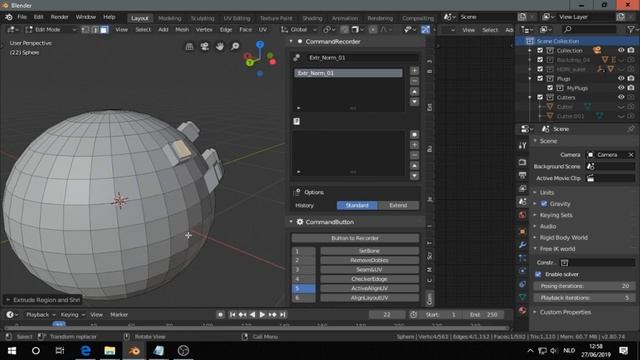 Command Recorder Addon - Blender 2.8 смотреть онлайн