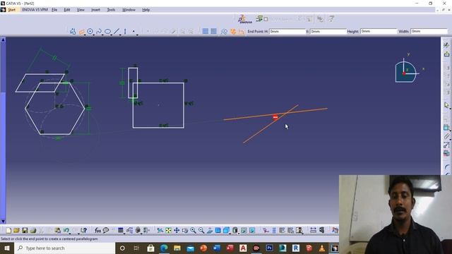 catia v5 R20 basics - profile toolbar explained in telugu 👍👍😊 смотреть онлайн