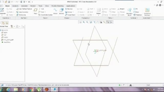 PTC CREO Parametric 3.0 - Basic Modeling 01A Tutorial Urdu / Hindi смотреть онлайн
