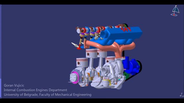 Engine 1.4 Turbo 8 Valves Catia Model смотреть онлайн