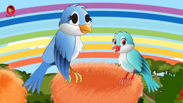 Chidiya ka bacha aur Giddh | Chidiya aur Barish | Hindi Cartoon Kahani | Chidiya Kauwa Stories смотреть онлайн