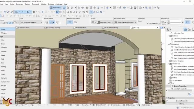 Modeling Entrance in Archicad. #GRAPHISOFT #archicad #model смотреть онлайн
