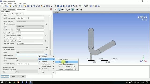 Flow in a Process Injection Mixing Pipe- Ansys CFX Tutorial смотреть онлайн