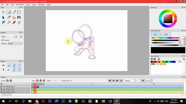how to use onion skin in pencil 2d смотреть онлайн