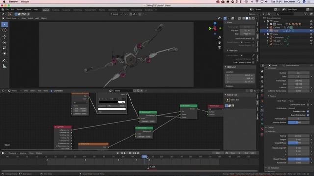 Make a Star Wars Space Battle in Blender смотреть онлайн