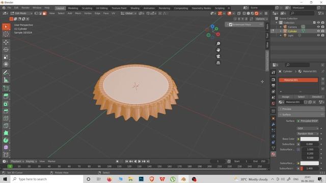 Bottle cap Modelling & Texturing | Blender Tamil Tutorial смотреть онлайн