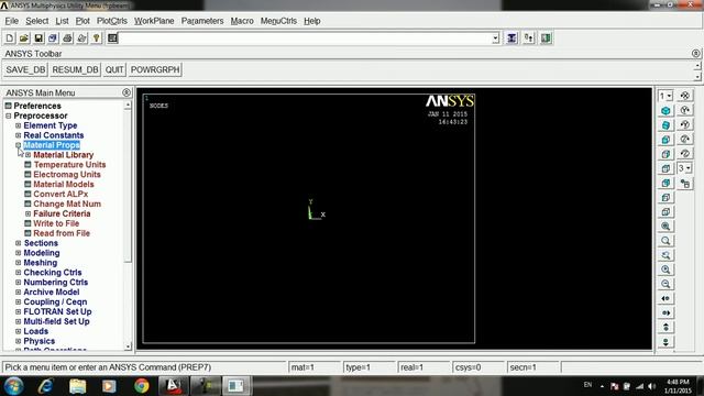 Ansys model of FRP concrete beam No 1 смотреть онлайн