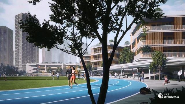 Award-winning Architectural Visualization | School, Education facility | D5 Render смотреть онлайн