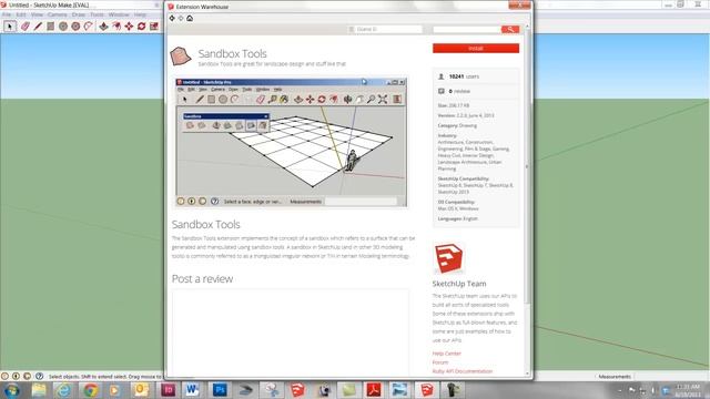Extension Warehouse In SketchUp 2013