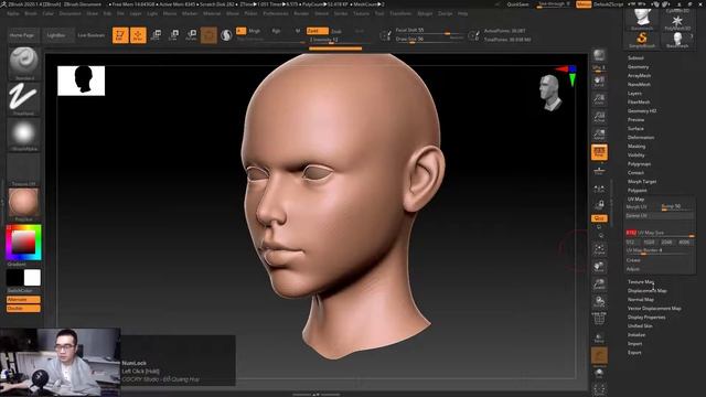 07 Face_Export Normal Map trong Zbrush смотреть онлайн