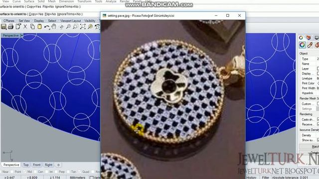 Rhinoceros Tutorials 05 Pave setting on to a oval surface смотреть онлайн