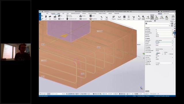 Tekla Structures (FIN) - Anturan raudoitus Rebar set työkaluilla смотреть онлайн