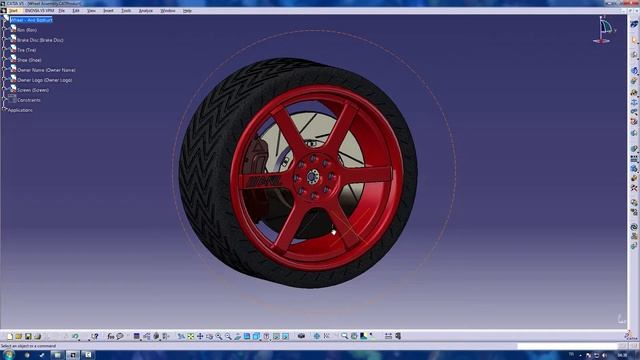 Catia v5 : Full Car Wheel Model & Download смотреть онлайн