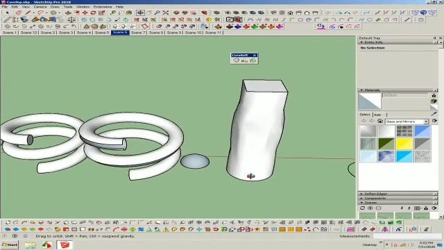 Sketchup Tutorial, Curviloft Plugin смотреть онлайн
