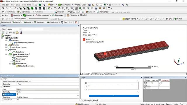 Uniformly Distributed Load analysis on Rectangular Plate with varying boundary condition | ANSYS # смотреть онлайн