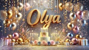 Видео  Для Всех Олечек с Днем Рождения ✨