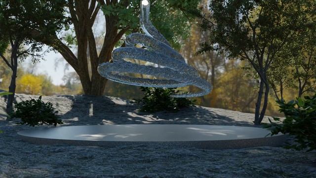 Spiral water flow - Made with Flip Fluids and Blender смотреть онлайн