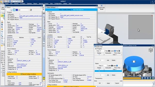 What's New in VERICUT 9.3 - Status and HUD Improvements смотреть онлайн