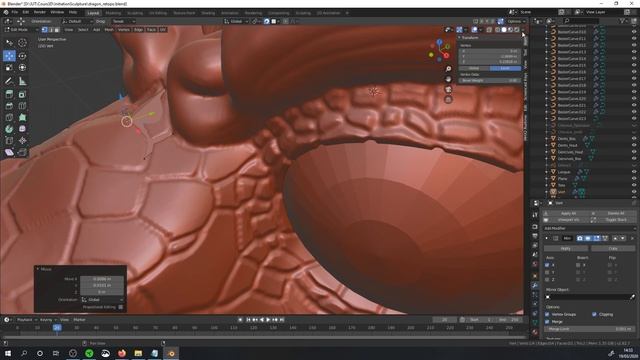 Blender - Initiation à la sculpture 09 - Retopologie смотреть онлайн