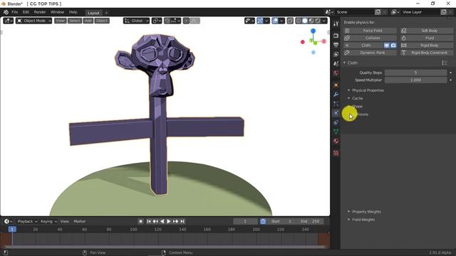 Cloth Internal Air Pressure in Blender смотреть онлайн