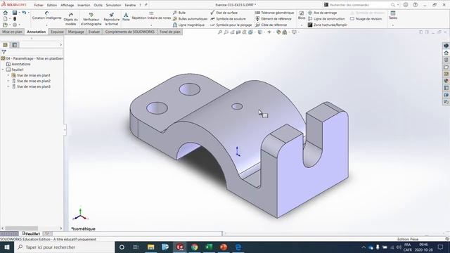 CAO 1 - Mise en plan automatique de famille de pièces avec macros - Solidworks смотреть онлайн