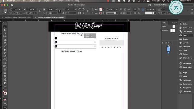 CREATING DAILY PLANNER IN ADOBE INDESIGN FOR BEGINNERS смотреть онлайн