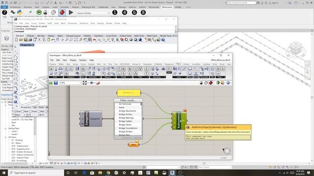 Importing Rhino Geometry into Revit смотреть онлайн