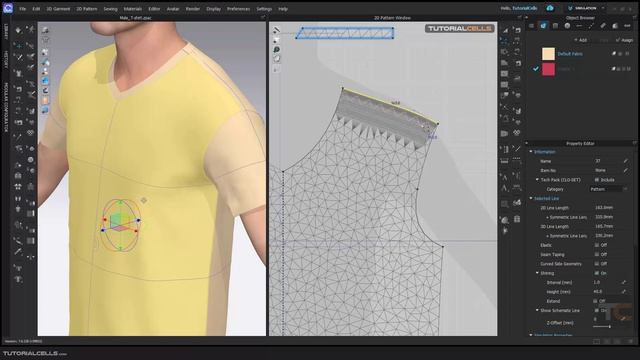 0070. Shirring Tool ( Subdivision Pattern ) In Clo3D