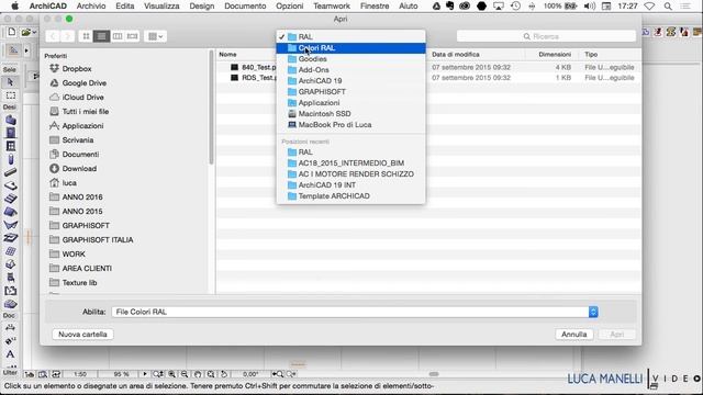 ARCHICAD Importa colori RAL смотреть онлайн