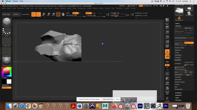 ZBrush valinnan tekeminen + trim curve смотреть онлайн