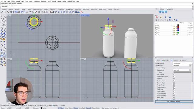 Rhino 7 Tutorial: How to effectively use the Gumball смотреть онлайн