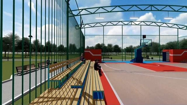 Streetball court Lumion смотреть онлайн