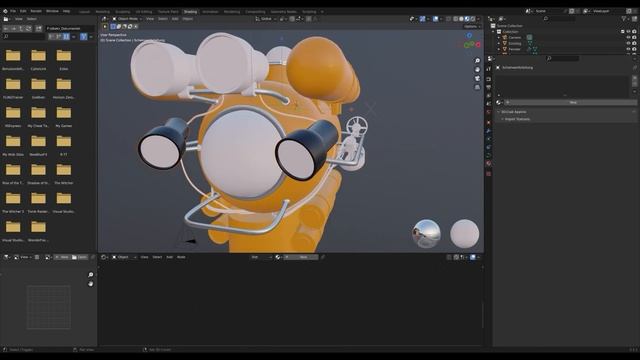 Blender 3.0 - wir schreiten fort mit dem Texturing, es geht immer mehr in die Details смотреть онлайн