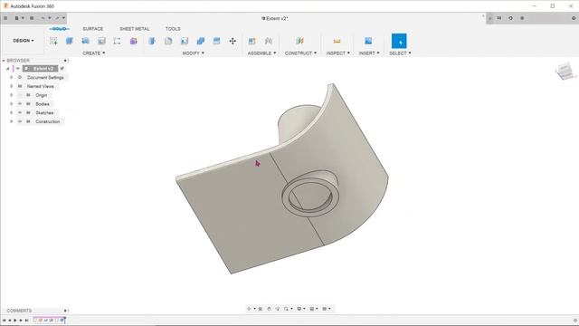 Fusion 360 - Trim Extrusions смотреть онлайн