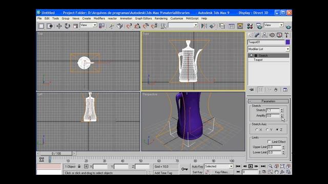 3DS Max em HD - Aula 25 - Spheriphy, Squeeze, Stretch, Shell e Melt смотреть онлайн