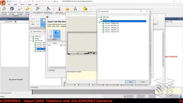 Bài 2-Thiết kế tủ điện với SOLIDWORKS Electrical - Import DWG Title Block - Part 1 смотреть онлайн